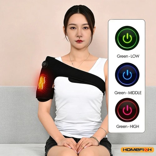 Heated shoulder brace massage - heated,