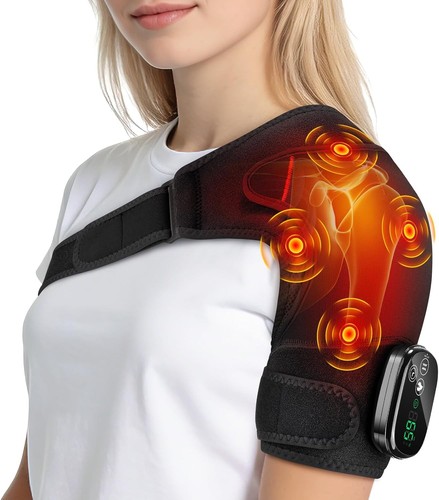 Heated shoulder brace - heated,
