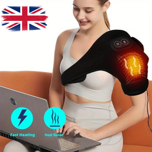 Heated shoulder brace massage - heated,
