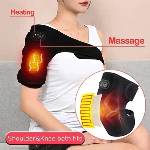 Heated shoulder brace massage - heated,