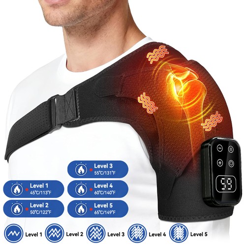 Heated shoulder wrap massager - heated,