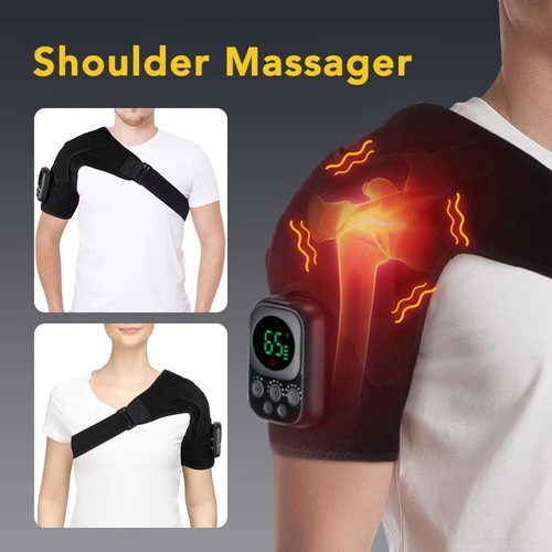 Heated shoulder brace massage - heated,