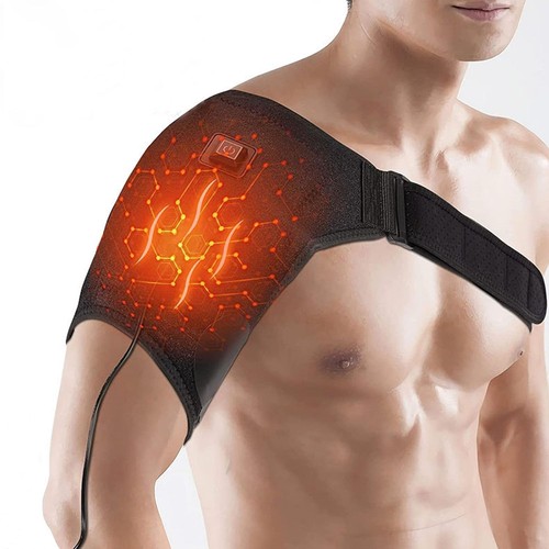 Heated shoulder brace - heated,