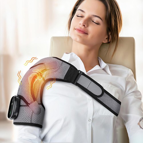 Heated shoulder wrap brace - heated,