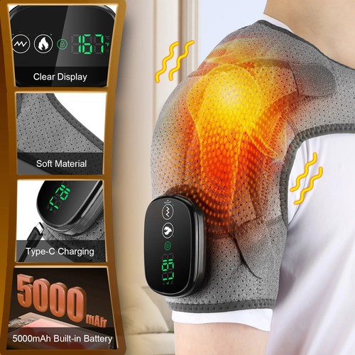 Heated shoulder brace - heated,