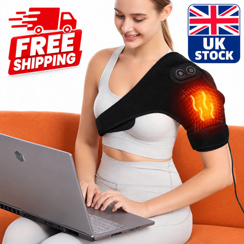 Heated shoulder brace massage - brace,