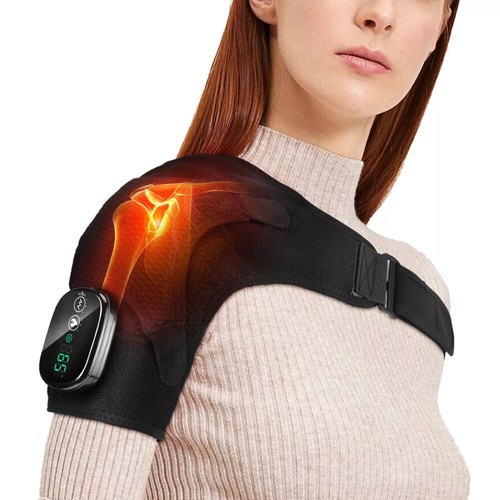Heated shoulder wrap brace - heated,