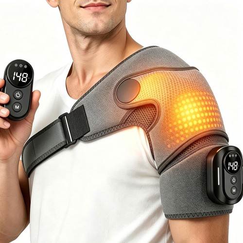 Cordless heated shoulder wrap - cordless,