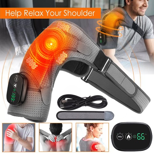 Heated shoulder wrap brace - heated,